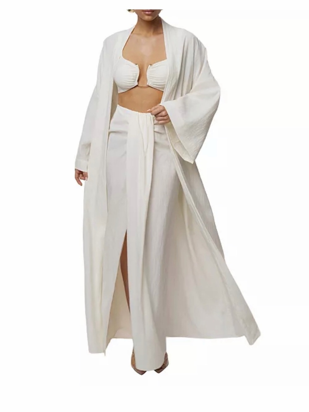 JLUXLABEL FLOWING ELEGANCE, MAXI SKIRT